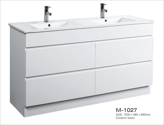 Modern 59 Inch Pre Built Bathroom Vanities With Sink Included Super Size