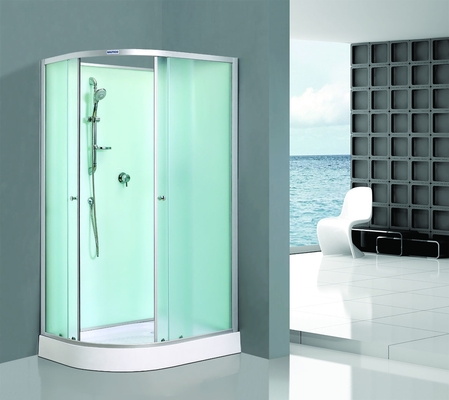 Custom Made Aluminum Framed Shower Enclosure Interchangeable Sandblasted
