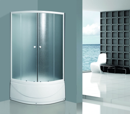 Frameless Sliding Door Shower Enclosures Tempered Matt 45cm High Bottom Tray