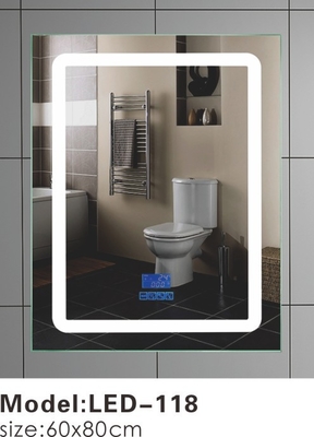 Adjustable 50 X 70 Wall Hung Bathroom Mirror Illuminated Energy Saving 600*800mm