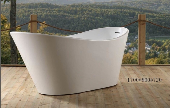 Docking Cylinder Free Standing Bathtub Small Bathroom , Luxury Massage Bathtub