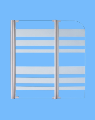Opaque Glass Shower Screen For Freestanding Bath Easy To Clean Natural Lightning