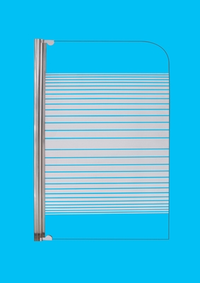 Obscure Tempered Glass Bath Shower Screens , Square Over Bath Shower Screen Door