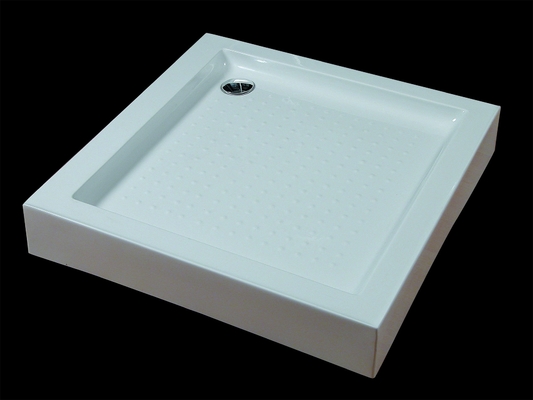 Adjustable Anti Slip Square Shower Tray With High Sides Solid Surface 15mm