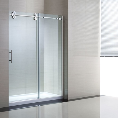 Tempered Sliding Glass Door Shower Enclosure Replacement , 48" Shower Door